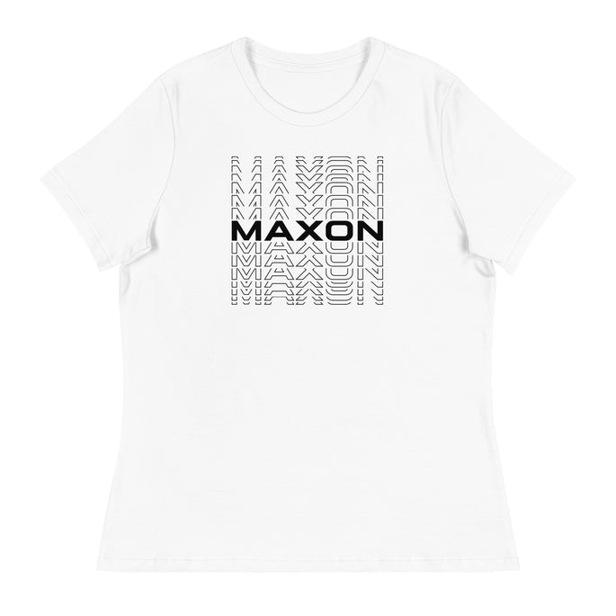 Maxon Crew 2025 - Ripple Logo Women's Relaxed T-Shirt – Maxon Merch Store